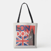 London Big Ben | Engeland Tote Bag (Achterkant)