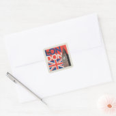 London Big Ben | Engeland Vierkante Sticker (Envelop)