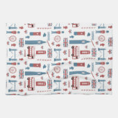 London Big Ben English Flag Kitchen Towel Theedoek (Horizontaal)