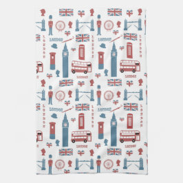 London Big Ben English Flag Kitchen Towel Theedoek
