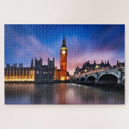 London Big Ben Houses of Parliament Sunset Legpuzzel (Horizontaal)