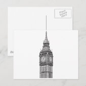 London Big Ben Illustration Briefkaart (Voorkant / Achterkant)