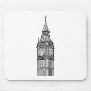 London Big Ben Illustration Muismat