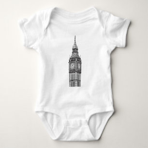 London Big Ben Illustration Romper