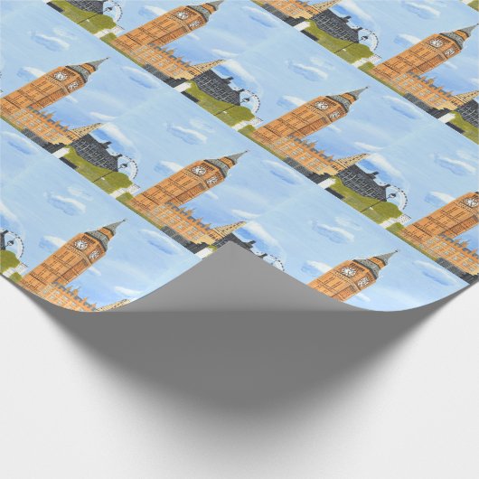 London Big Ben inpakpapier (Hoek)