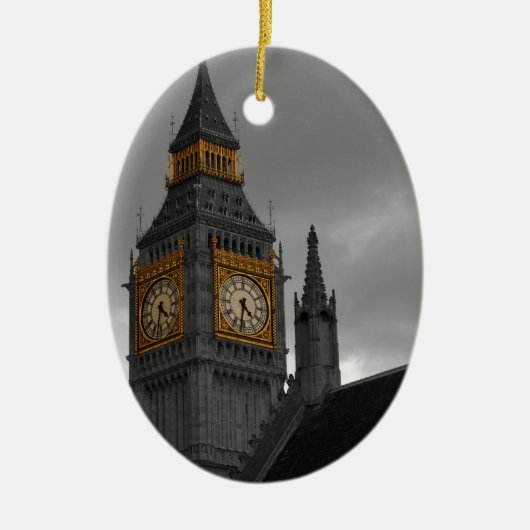 London Big Ben Keramisch Ornament (Voorkant)