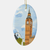 London Big Ben Keramisch Ornament (Rechts)
