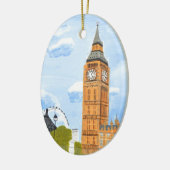 London Big Ben Keramisch Ornament (Links)