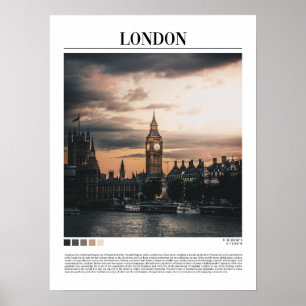 London Big Ben Minimalist Wall Art Poster