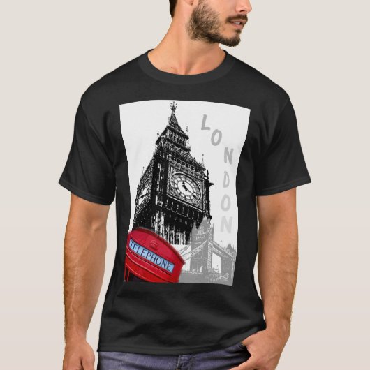 London Big Ben Modern Elegant Pop Art Trendy T-shirt