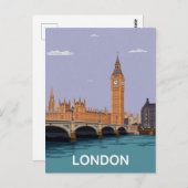 London Big Ben & Parliament Briefkaart (Voorkant / Achterkant)