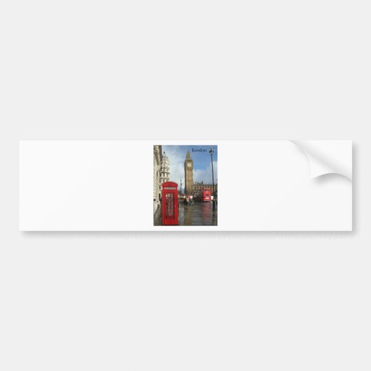 London Big Ben Phone box (van St.K. Bumpersticker (Voorkant)