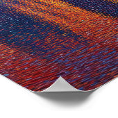 London Big Ben Pointillism Skyline Sunset Art Poster (Hoek)