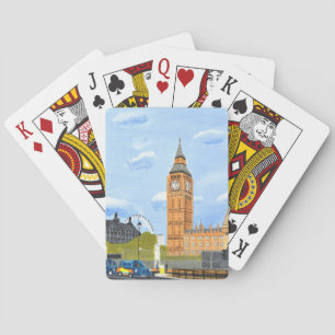 London Big Ben Pokerkaarten