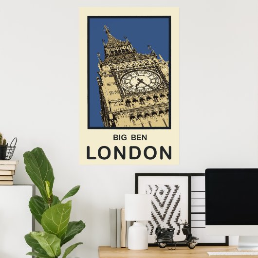 London Big Ben Poster (Thuiskantoor)