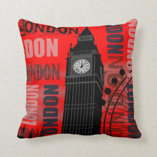 London Big Ben Red Sierkussen