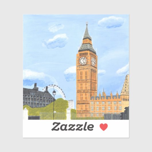 London Big Ben Sticker (Vel)