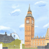 London Big Ben Sticker (Voorkant)
