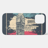 London Big Ben: Typografie Poster Case-Mate iPhone Case (Achterkant (horizontaal))