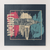 London Big Ben: Typografie Poster Legpuzzel (Horizontaal)