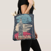 London Big Ben: Typografie Poster Tote Bag (Dichtbij)
