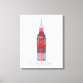 London Big Ben Union Jack Canvas Afdruk (Voorkant)