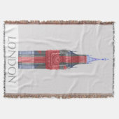 London Big Ben Union Jack Deken (Voorkant)