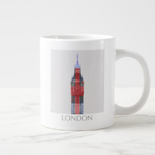 London Big Ben Union Jack Grote Koffiekop