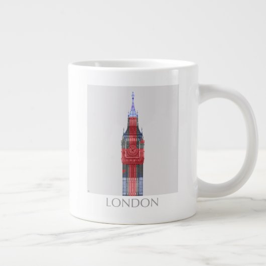 London Big Ben Union Jack Grote Koffiekop (Rechts)