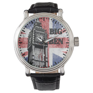 London Big Ben Union Jack Horloge