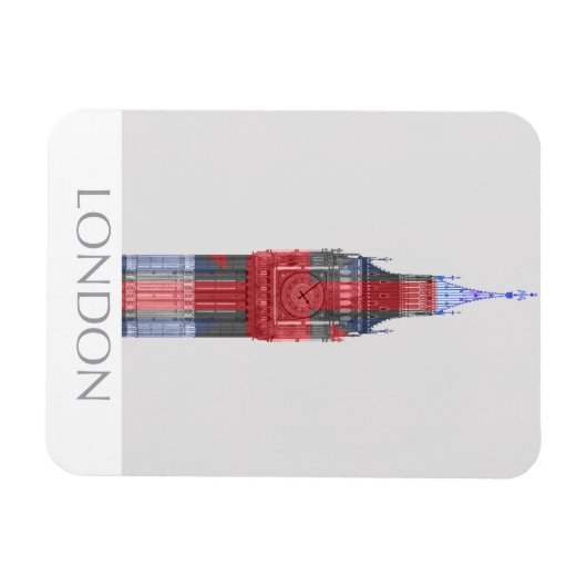London Big Ben Union Jack Magneet (Horizontaal)