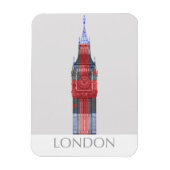 London Big Ben Union Jack Magneet (Verticaal)
