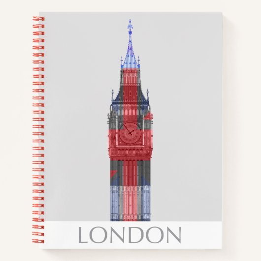 London Big Ben Union Jack Notitieboek (Voorkant)