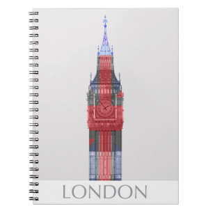 London Big Ben Union Jack Notitieboek