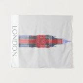 London Big Ben Union Jack Wandkleed (Voorkant (horizontaal))