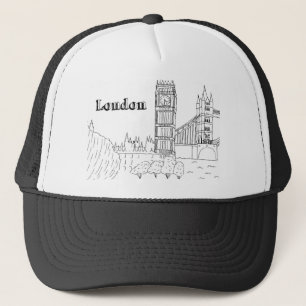 London Big Ben Vacation Tekening Vacation Art Trav Trucker Pet