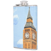 London Big Ben Vinyl Wrapped Flask Heupfles (Links)