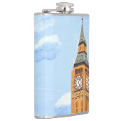 London Big Ben Vinyl Wrapped Flask Heupfles (Rechts)