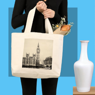 London, Big Ben, Westminster Shopping Grote Tote Bag