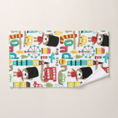London Big City en Beer Guard Pattern Bad Handdoek (Handdoek)