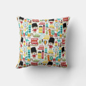 London Big City en Beer Guard Pattern Kussen (Achterkant)