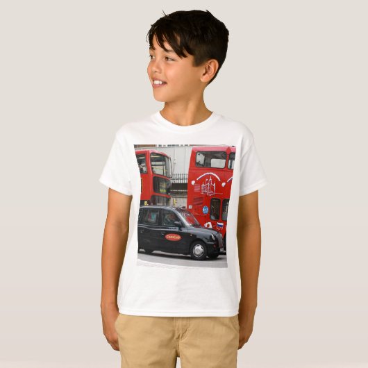 London Black Cab Taxi T-shirt (Voorkant volledig)
