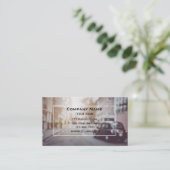 London Black Car Taxi Visitekaartje (Staand voorkant)