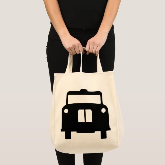 London Black Taxi/Cab Design Tote Bag (Voorkant (product))
