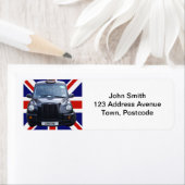 London Black Taxi Cab Etiket (Insitu)
