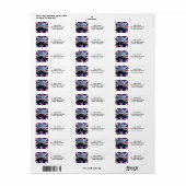 London Black Taxi Cab Etiket (Full Sheet)