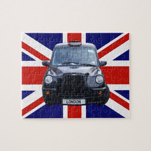 London Black Taxi Cab Legpuzzel (Horizontaal)