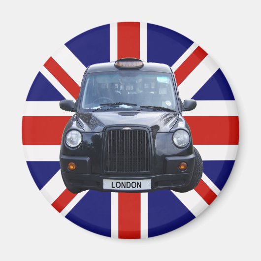 London Black Taxi Cab Magneet (Voorkant)