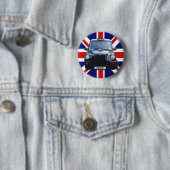 London Black Taxi Cab Ronde Button 5,7 Cm (In situ)