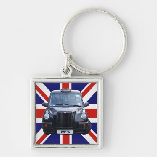 London Black Taxi Cab Sleutelhanger (Voorkant)